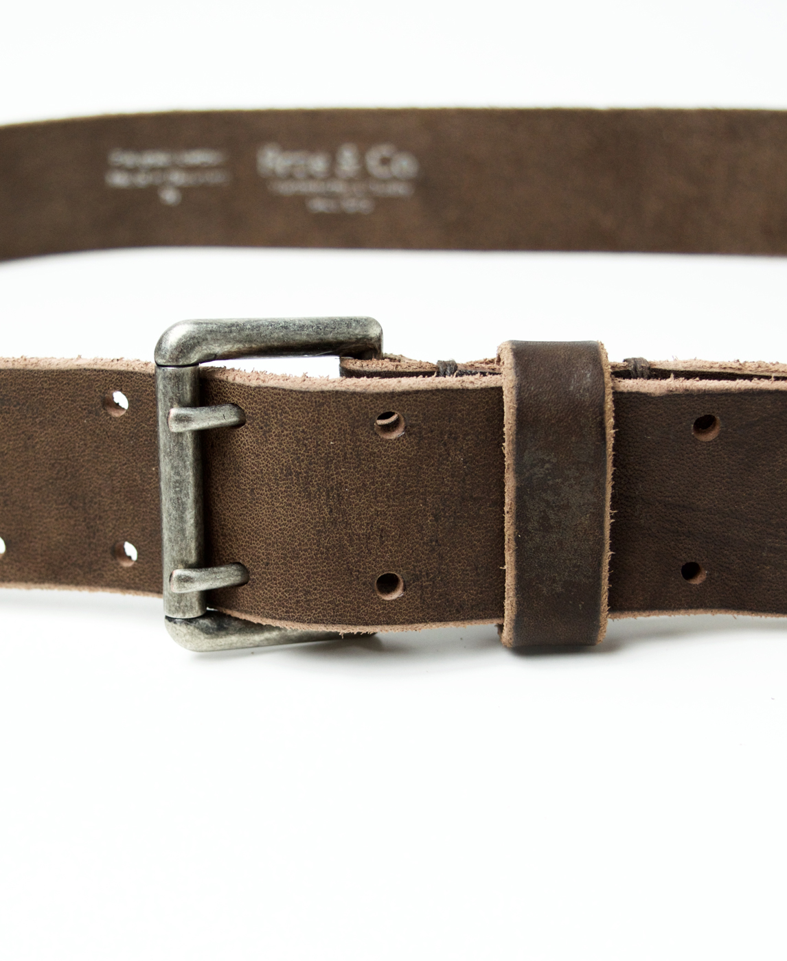 NBC1712NS 40㎜ OLD NICKEL DOUBLE PIN BUCKLE BELT