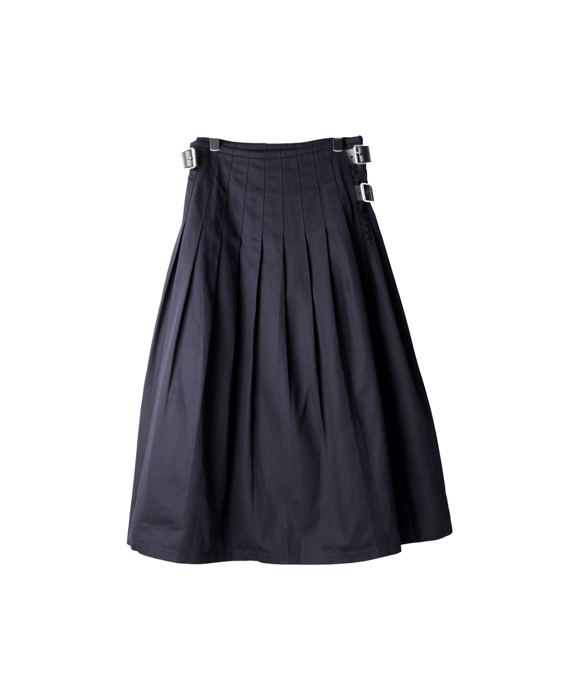 NOD1702 CHINO LOW WAIST PLEATS WRAP SKIRT