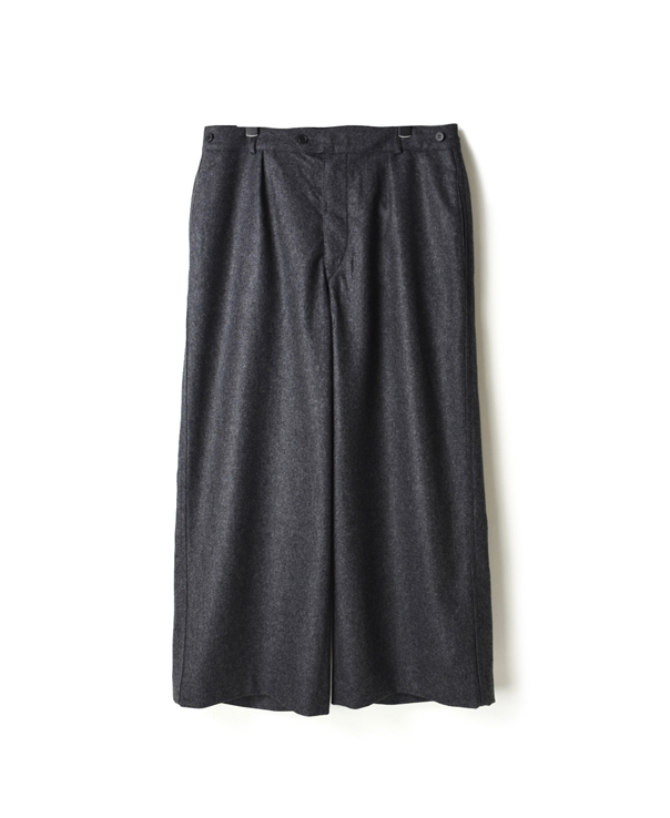 GNMDS1752W ONE TUCK WIDE PANTS WOOL/NYLON