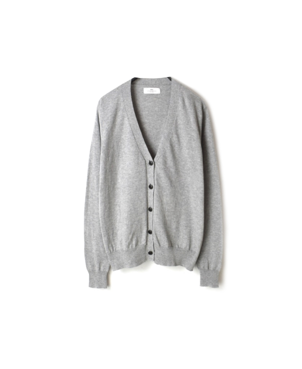 GNSL20012 COTTON PLAIN V-NECK CARDIGAN