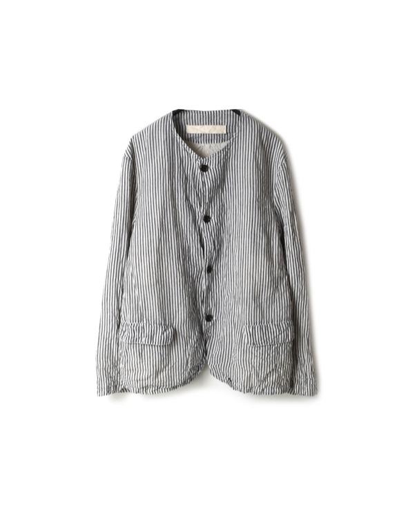 NVL1751HW HAND WOVEN COTTON NO COLLAR JACKET