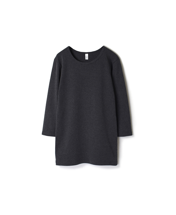 NMF1901 COTTON PLAIN CREW NECK 3/4 SL T-SHIRT