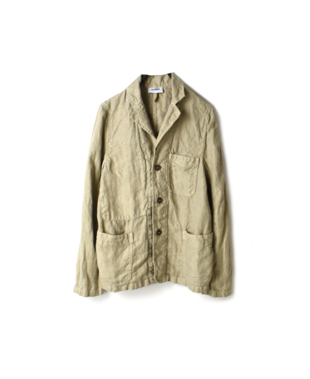 NAM1452LH LINEN (OVER DYE) HERRINGBONE WORK JACKET