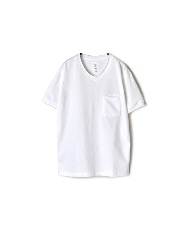 FMDSH2001 CUTOFF RIB V-NECK POCKET T-SHIRT