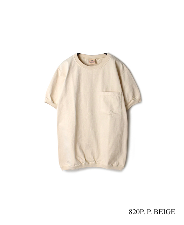 NGT9801P (Tシャツ) CREW NECK S/SL POCKET-T CUFF AND HEM RIB