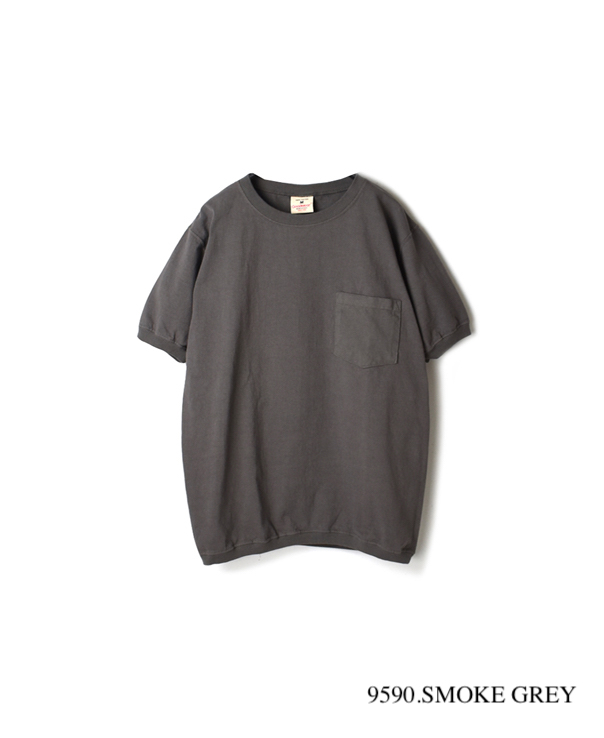 NGT9801P CREW NECK S/SL POCKET-T CUFF AND HEM RIB