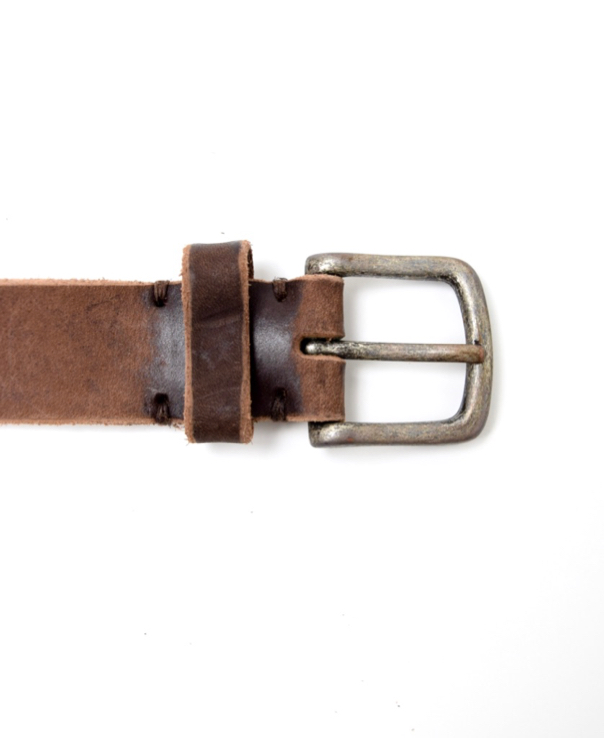 NBC1301NS 30mm OLD ENGLISH BRASS BUCKLE BELT (STONE WASH)│