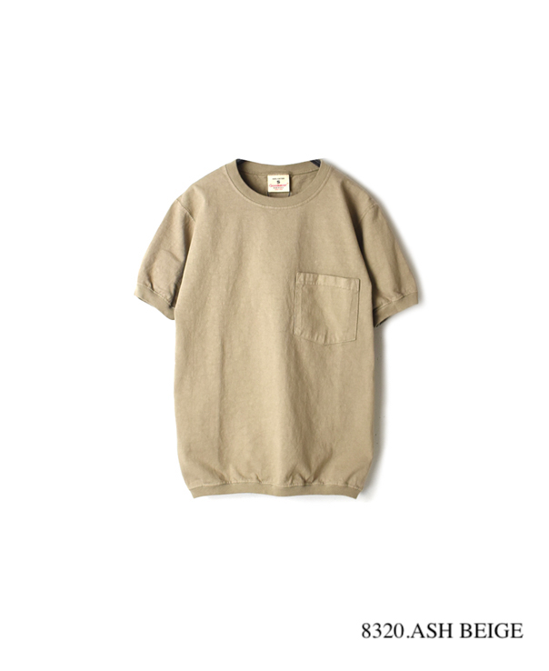 NGT9801P CREW NECK S/SL POCKET-T CUFF AND HEM RIB