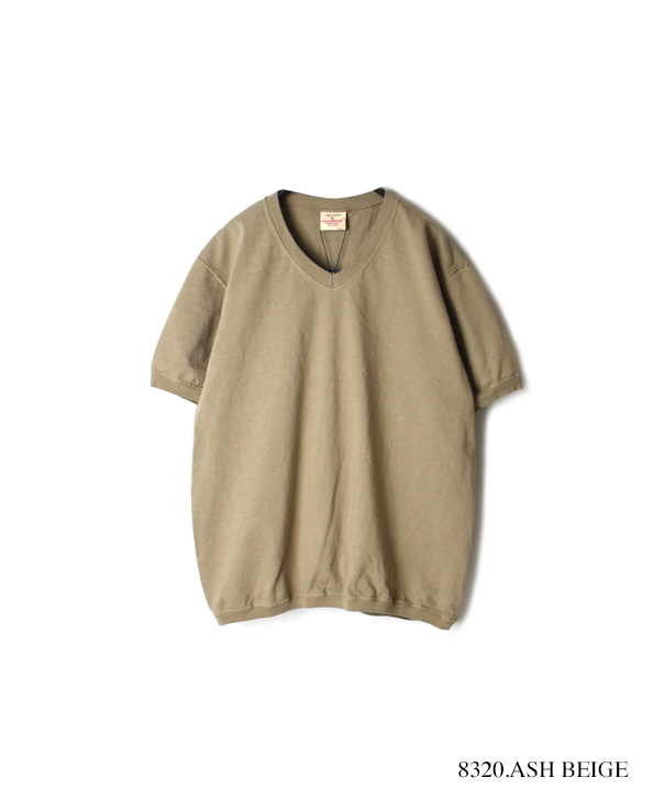 NGW1701 (Tシャツ) COTTON 7.2oz V-NECK S/SL CUFF AND BOTTOM RIB