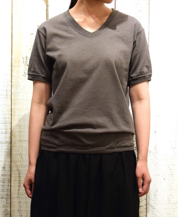 NGW1701 (Tシャツ) COTTON 7.2oz V-NECK S/SL CUFF AND BOTTOM RIB