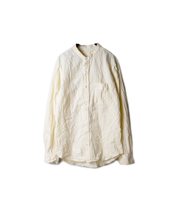 NVL1601W ORGANIC POPLIN BANDED COLLAR SHIRT