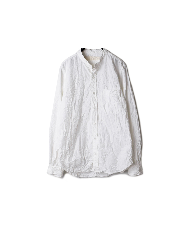 NVL1601W ORGANIC POPLIN BANDED COLLAR SHIRT