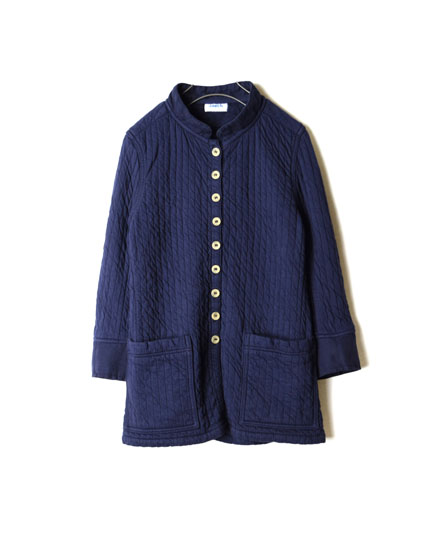 NAM1401A VERTICAL COTTON QUILT MAO COLLAR JACKET