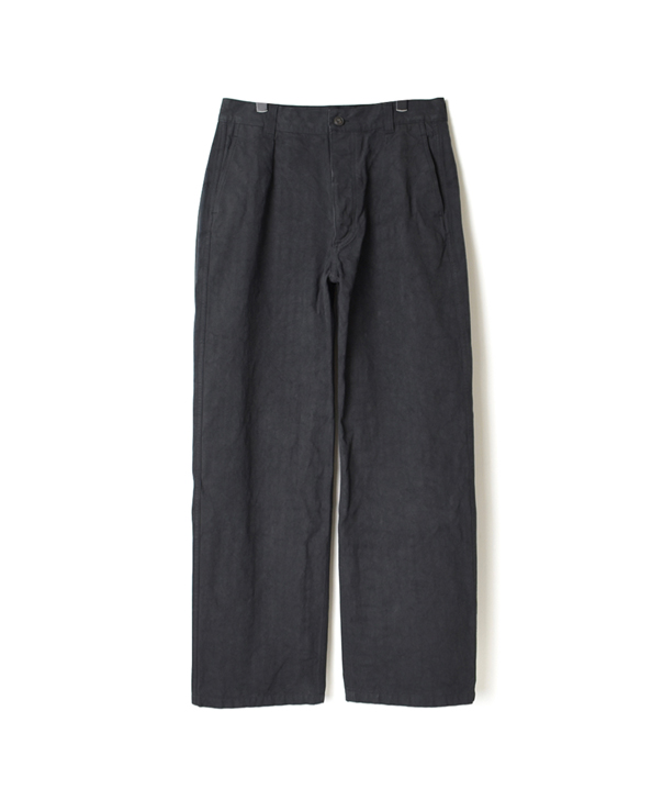 NAM1203DH HEAVY WEIGHT HERRINGBONE ONE-TUCK PANTS