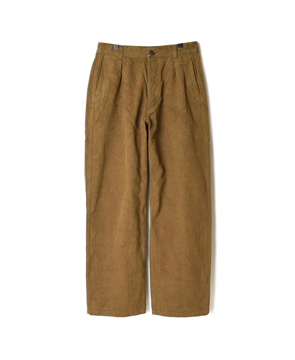 NAM1203DH HEAVY WEIGHT HERRINGBONE ONE-TUCK PANTS