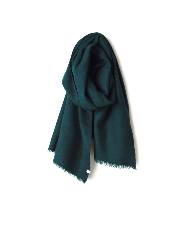 NSL17601 MELANGE BOILED WOOL PLAIN STOLE