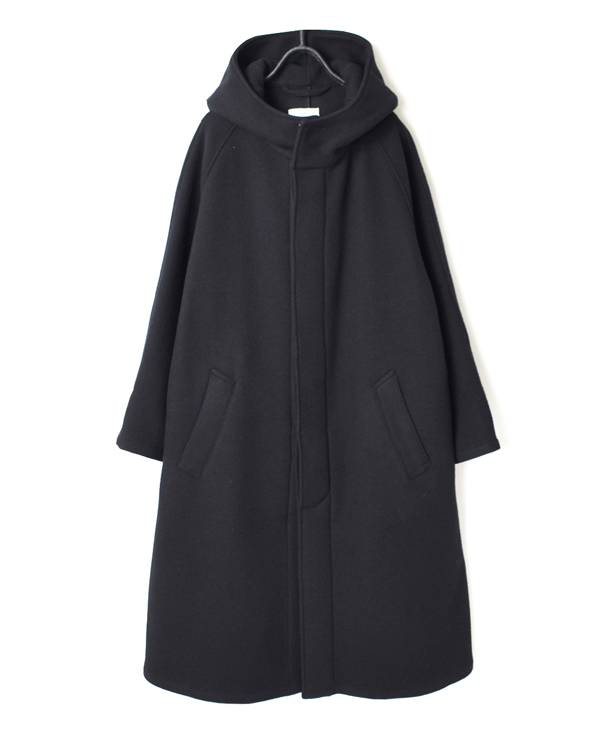 NHT1752WPR WOOL HOODED COAT LENGTH 110cm