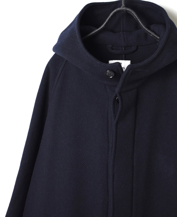 NHT1752WPR (コート) WOOL HOODED COAT LENGTH 110cm