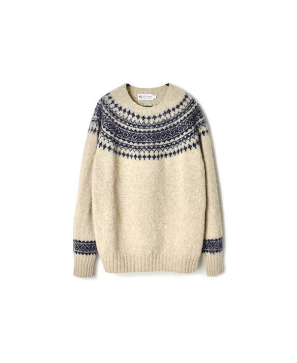 NJT1661 HEAVY BRUSH NORDIC CREW NECK PULLOVER