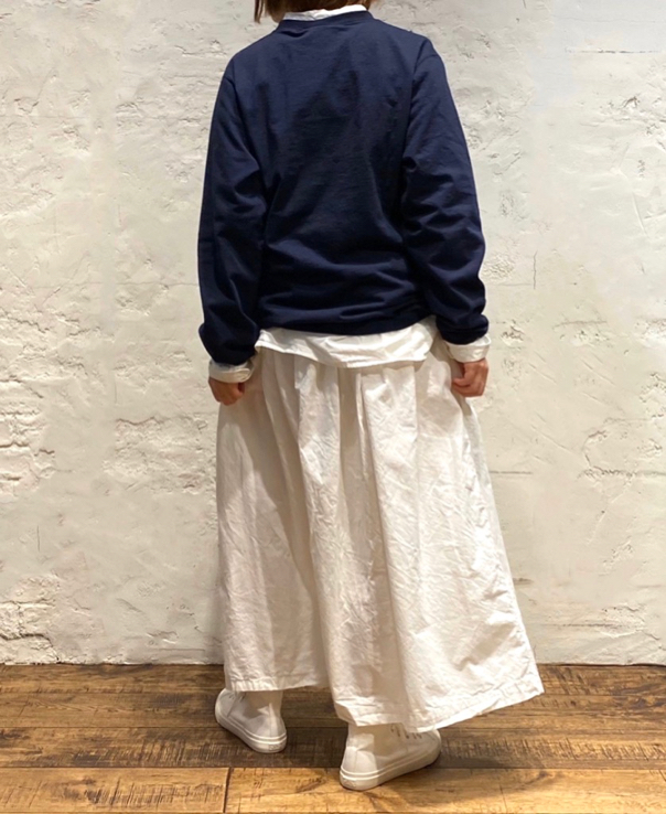 NGW9951 (Tシャツ) CREW NECK L/SL WITH CUFF & HEM RIB