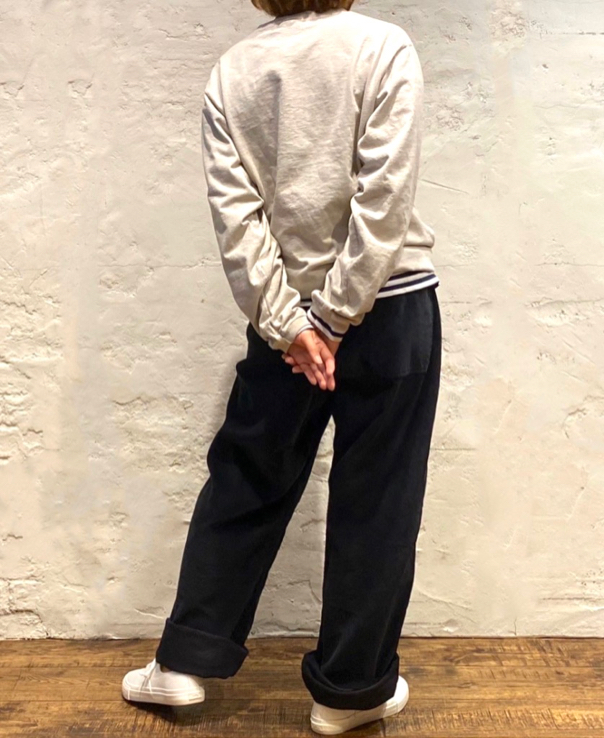 NGW9951 (Tシャツ) CREW NECK L/SL WITH CUFF & HEM RIB