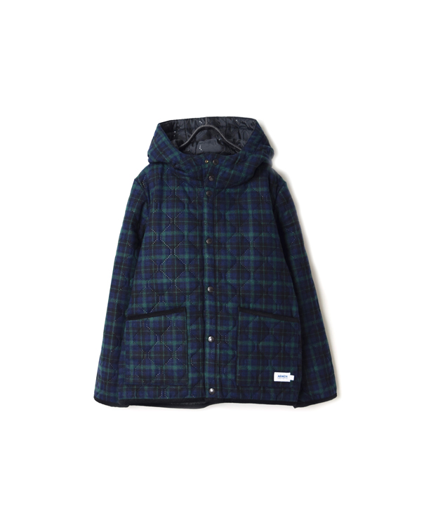 NAM1752WCJ WOOL CHECK REVERSIBLE HOODED JACKET