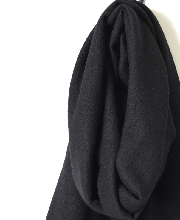 NSL17601 (ストール) MELANGE BOILED WOOL PLAIN STOLE