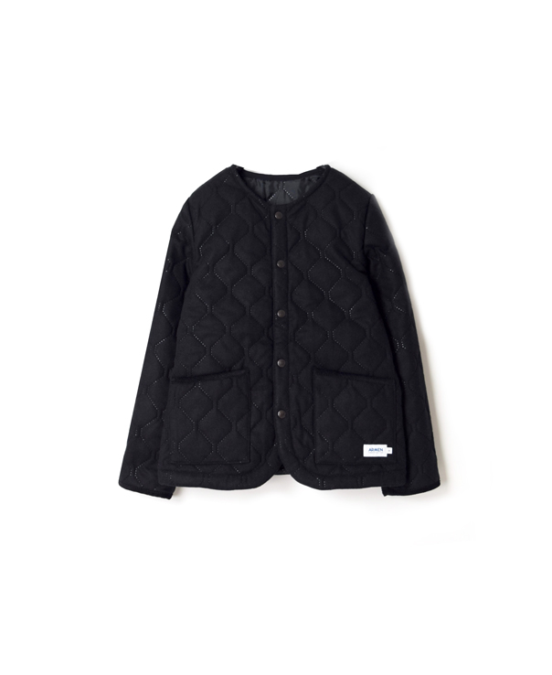 NAM1851WJ WOOL×POLYESTER HEAT QUILT NO COLLAR JKT