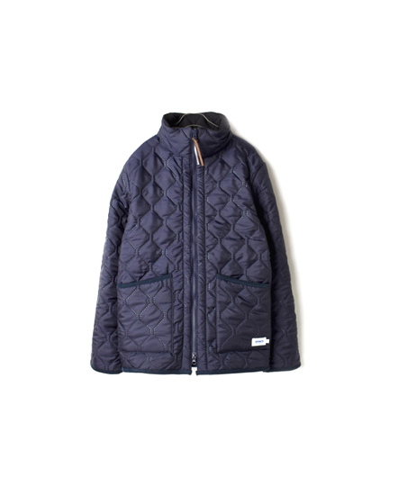 NAM9977 PLAIN HEAT QUILT REVERSIBLE HIGH-NECK JKT