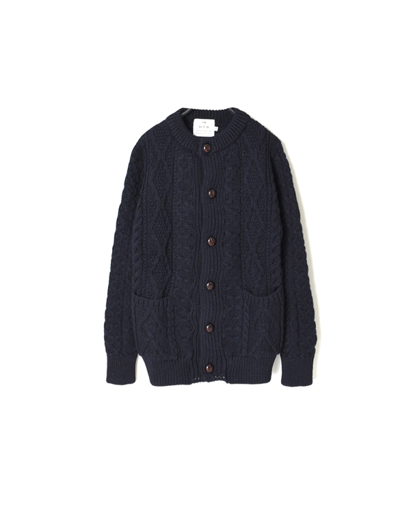 CHT1951 ARAN CREW CARDIGAN