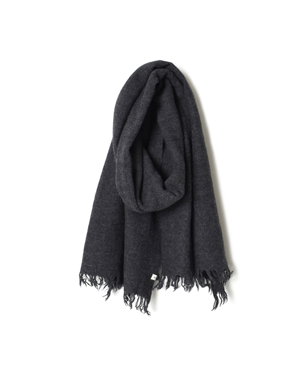 NSL17601 MELANGE BOILED WOOL PLAIN STOLE