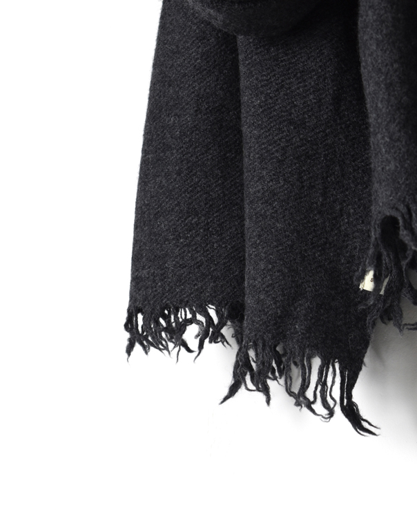 NSL17601 (ストール) MELANGE BOILED WOOL PLAIN STOLE