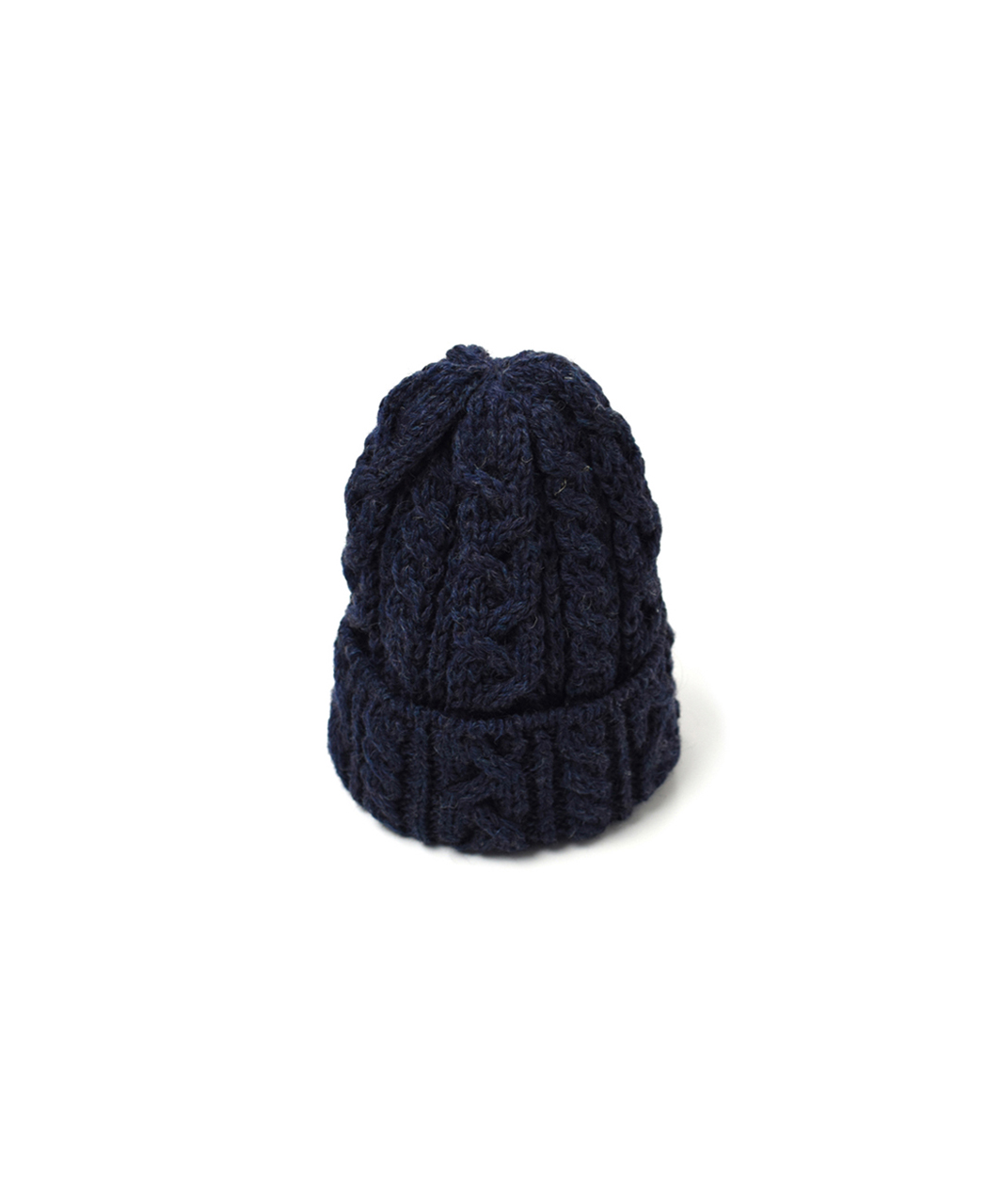 NHL1571 ARAN WOOL BOBCAP