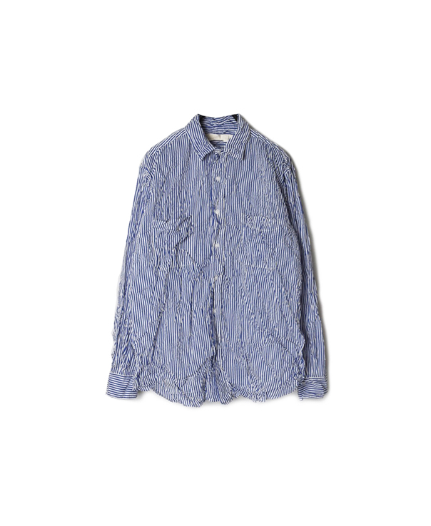 NVL1861SW PRINTED CAMBRIC REGULAR COLLAR L/SL OVERSIZED SHIRT