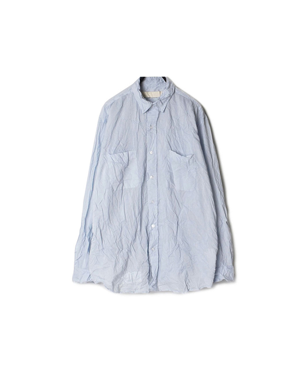 NVL1861CBW 60’S ORGANIC CAMBRIC REGULAR COLLAR L/SL OVERSIZED SHIRT