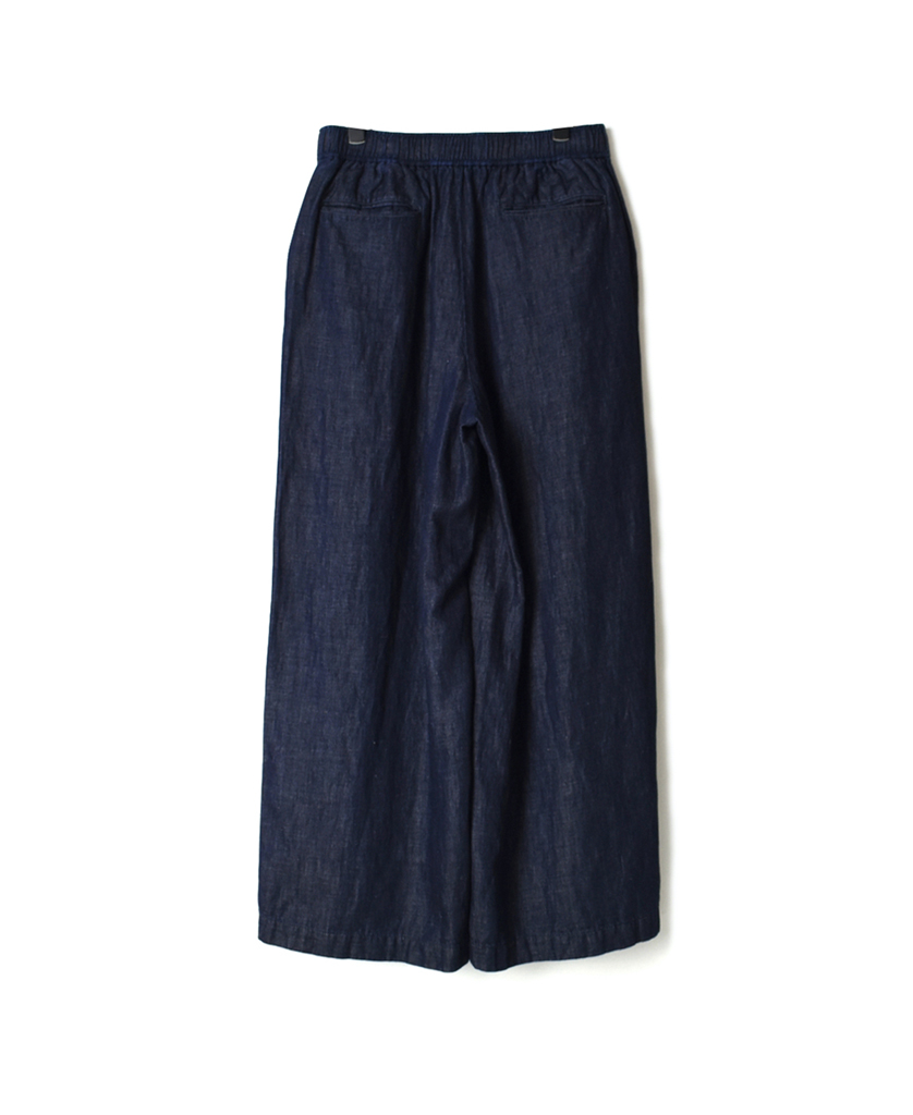 GNMDS2102CL (パンツ) 5.1oz WASHED COTTON / LINEN DENIM EASY WIDE PANTS