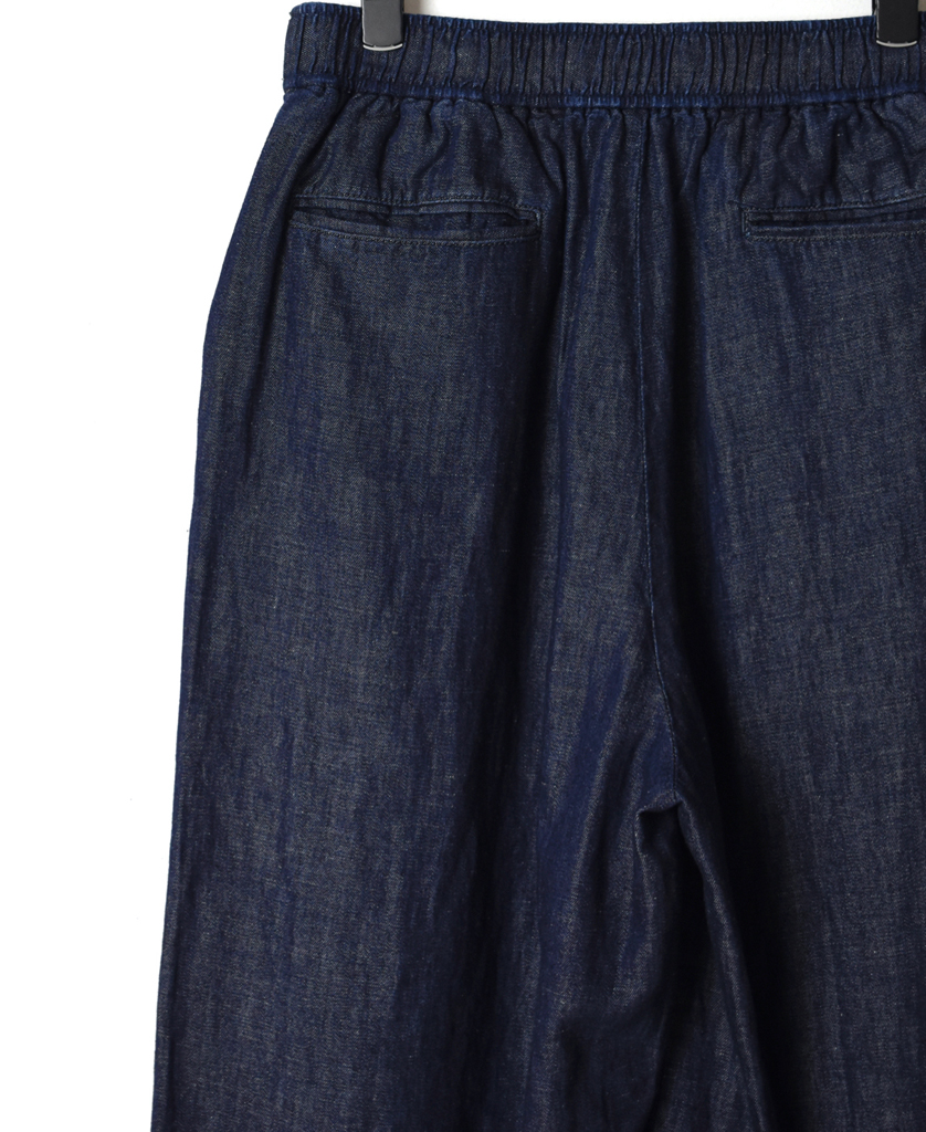GNMDS2102CL (パンツ) 5.1oz WASHED COTTON / LINEN DENIM EASY WIDE PANTS