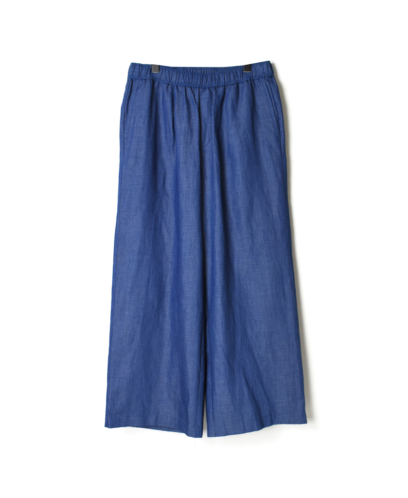 GNMDS2102CL WASHED COTTON LINEN EASY WIDE PANTS