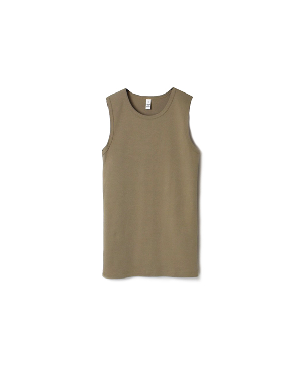 NMF1801 COTTON PLAIN CREW-NECK SLEEVELESS