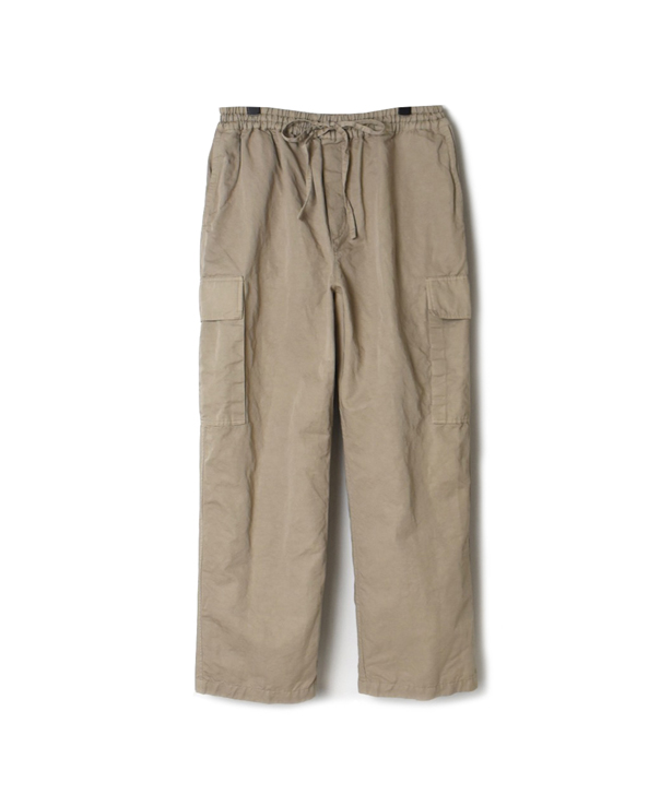 NHT2102CL COTTON LINEN OVERDYE CARGO EASY PANTS