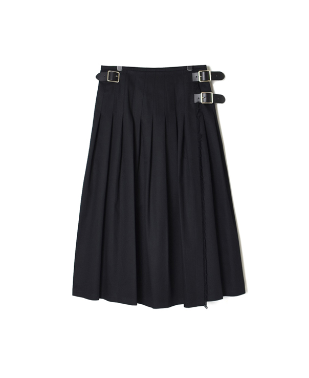 NOD1702 CHINO LOW WAIST PLEATS WRAP SKIRT