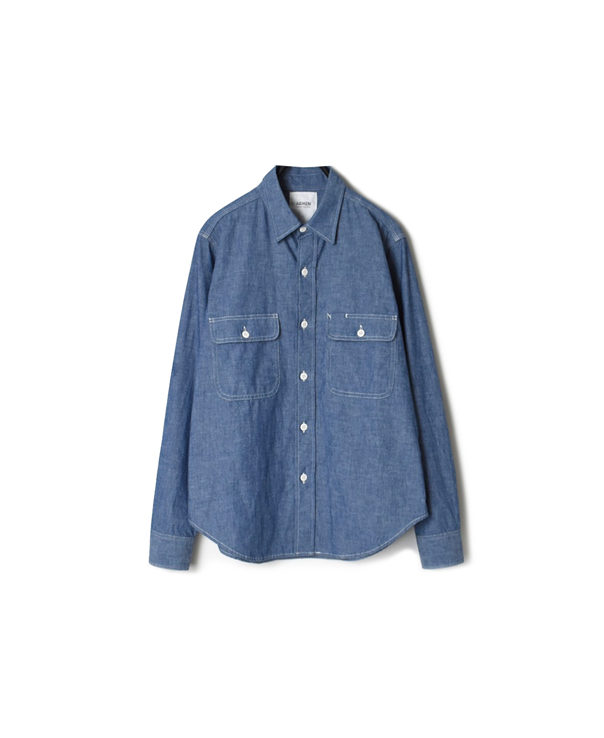 GNAM2101 5oz CHAMBRAY REGULAR COLLAR SHIRT