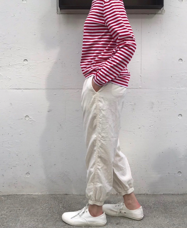 NBL1701N NARROW  STRIPE L/SL BASQUE SHIRT