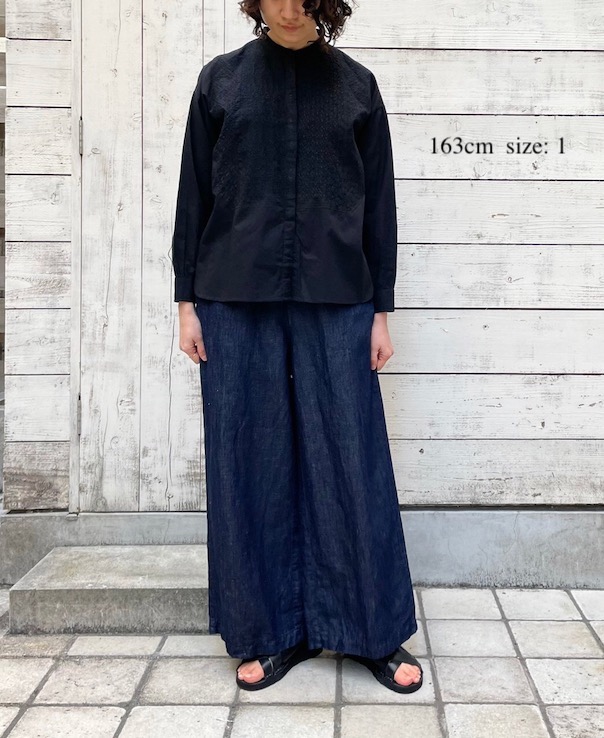 GNMDS2102CL (コットンリネンパンツ) WASHED COTTON LINEN EASY WIDE PANTS