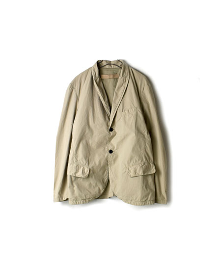 NVL1301D　ORGANIC POPLIN SIDE VENT TAILORED JACKET