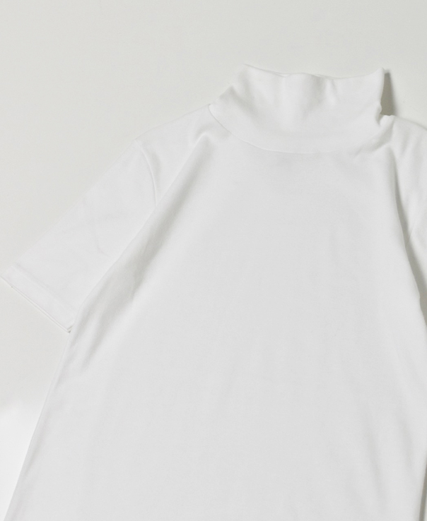 NMF1701 (Tシャツ) COTTON TURTLE-NECK 1/2 SL T-SHIRT