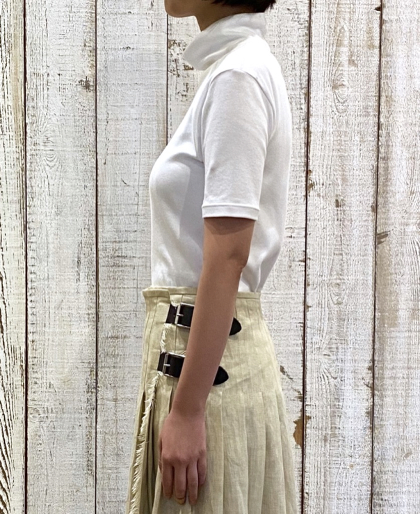 NMF1701 (Tシャツ) COTTON TURTLE-NECK 1/2 SL T-SHIRT