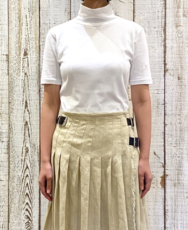NMF1701 (Tシャツ) COTTON TURTLE-NECK 1/2 SL T-SHIRT