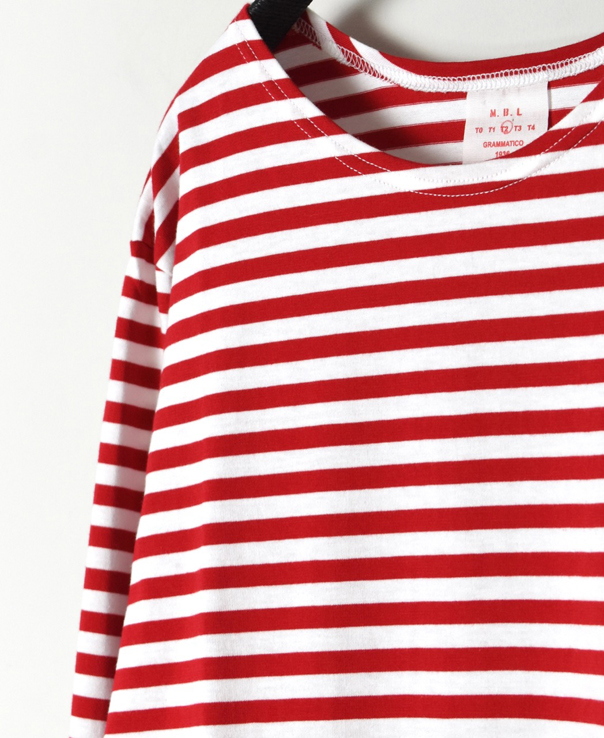 NBL1701N NARROW  STRIPE L/SL BASQUE SHIRT