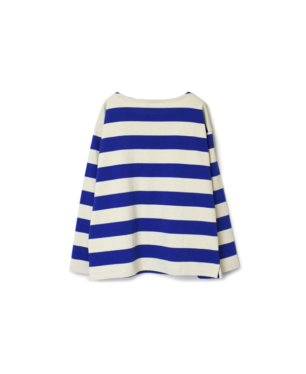 NLA1961 (カットソー) WIDE STRIPE L/SL DROP SHOULDER BASQUE SHIRT